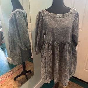 Veveret Brand Denim Tunic Dress